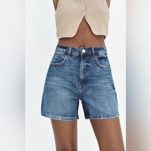 Zara mom fit shorts